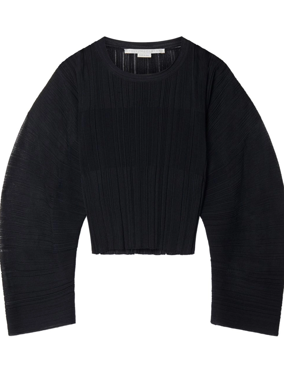 Women McCartney top Stella fine-knit plisse-effect 0713